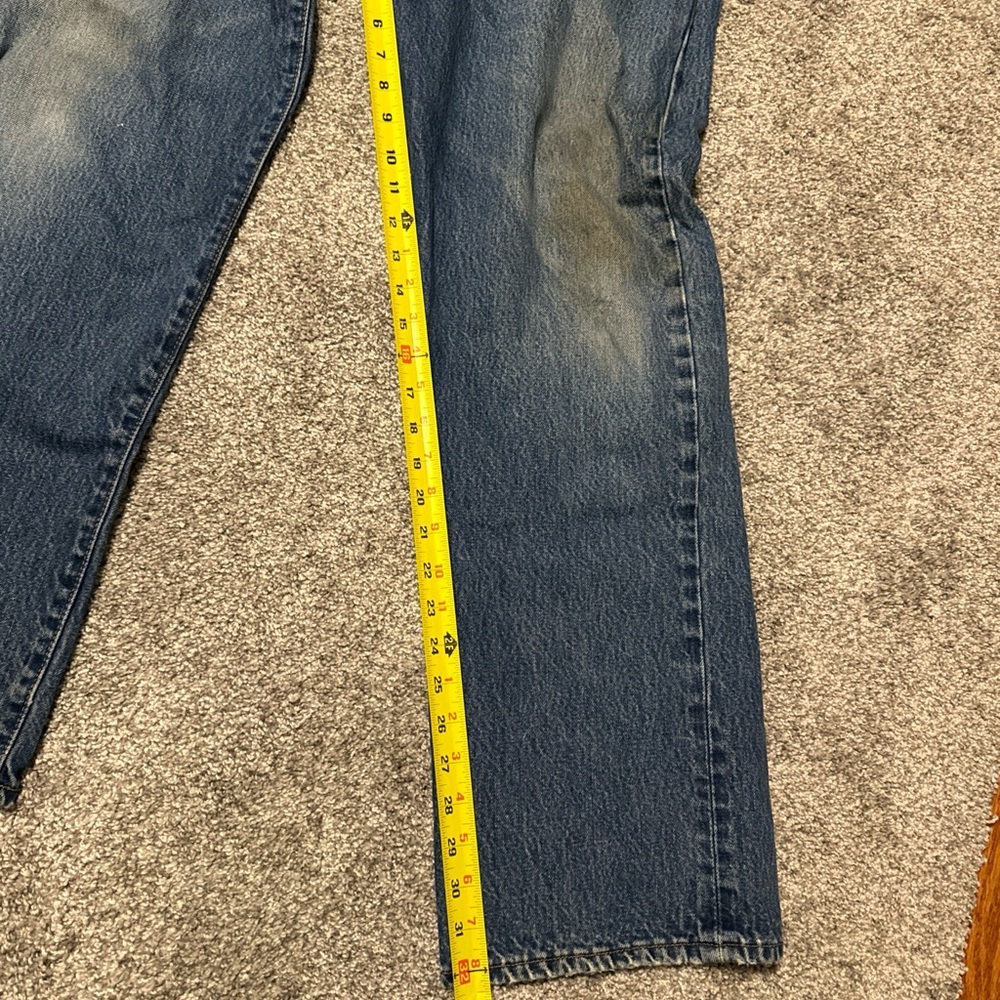 VTG Levis 501 Jeans‎ Mens 40x34 Blue Straight Button Fly Medium Wash Y2K Denim * - Picture 8 of 12
